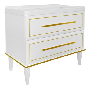 {{photo.Alt || photo.Description || 'Комплект Тумба Azario VEGA 90/2Н 900х500х880 напольная, с раковиной VEGA 90, белый глянец/золото (CS00096978)'}}