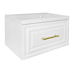 {{photo.Alt || photo.Description || 'Комплект Тумба Azario LAURA 70/1 700х450х455 подвесная, с раковиной CLASSIK 70, белый глянцевый, фурнитура золото (CS00104006)'}}