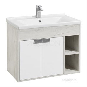 {{photo.Alt || photo.Description || 'Тумба под раковину AQUATON Флай 80  подвесная, дуб крафт (1A237401FAX10)'}}