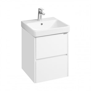 {{photo.Alt || photo.Description || 'Комплект AQUATON Сканди Тумба под раковину 45 подвесная, с раковиной Santek Адриана, белый матовый/белый глянец (1A2516K0SD010)'}}