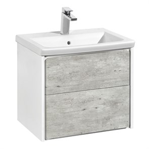 {{photo.Alt || photo.Description || 'Тумба под раковину Roca Ronda, 60 см, с ящиками, белый матовый/бетон (Z.RU93.0.300.2)'}}