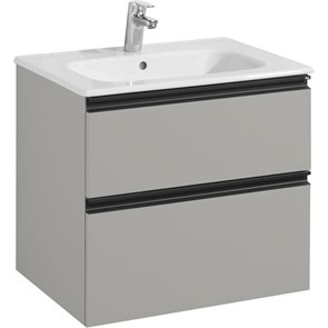 {{photo.Alt || photo.Description || 'Тумба под раковину Roca DOMI Модуль 600 мм, подвесная, 2 ящика, серый матовый (Z.RU93.0.787.3)'}}