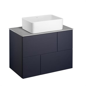 {{photo.Alt || photo.Description || 'Тумба под раковину Roca Luna 80, подвесная, 2 ящика, синий матовый (Z.RU93.0.776.7)'}}