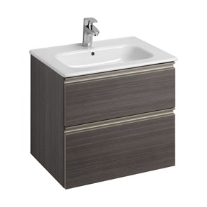 {{photo.Alt || photo.Description || 'Тумба под раковину Roca THE GAP 600 мм, подвесная, 2 ящика, городской дуб (A857397402)'}}