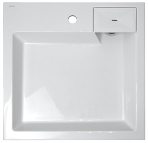 {{photo.Alt || photo.Description || 'Раковина подвесная AZARIO Slim 600х600х110 литьевой мрамор, белая (CS00078302)'}}