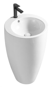 {{photo.Alt || photo.Description || 'Раковина напольная Azario COMELLA 500х500х830 отдельностоящая круглая, белый (AZ-311)'}}