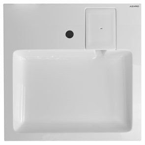 {{photo.Alt || photo.Description || 'Раковина Azario Slim NEW 600х600х100 литьевой мрамор, сифон в комплекте, белая (CS00086608)'}}