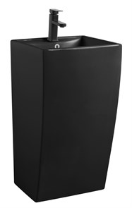 {{photo.Alt || photo.Description || 'Раковина напольная Azario COMELLA 480х420х830 отдельностоящая прямоугольная, черный матовый (AZ-314MB)'}}