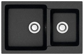 {{photo.Alt || photo.Description || 'Кухонная мойка AZARIO Grand 765х500х190 двойная, искусственный мрамор, цвет Черный (CS00079903)'}}