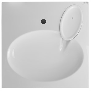 {{photo.Alt || photo.Description || 'Раковина Azario Elegance NEW 600х600х100 литьевой мрамор, сифон в комплекте, белая (CS00086606)'}}