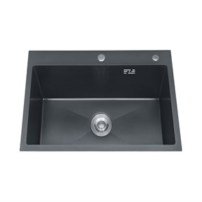 {{photo.Alt || photo.Description || 'Кухонная мойка AZARIO SABRINA 500х500х200 нержавеющая сталь, цвет Оружейная сталь (AZB5050S)'}}