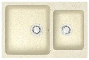 {{photo.Alt || photo.Description || 'AZARIO кухонная мойка Grand (765х500х190) Бежевая (сифон + герметик)'}}