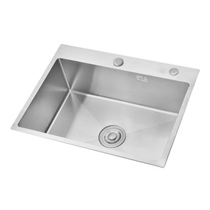 {{photo.Alt || photo.Description || 'Кухонная мойка AZARIO SABRINA 600х500х200 нержавеющая сталь, цвет Серебро (AZS6050S)'}}