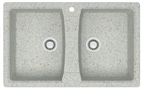 {{photo.Alt || photo.Description || 'Кухонная мойка AZARIO Elmas 780х500х190 двойная, искусственный мрамор, цвет светло серый (CS00078335)'}}