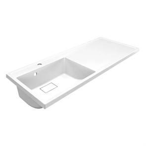 {{photo.Alt || photo.Description || 'Раковина Azario Paola Magenta 1100 L левосторонняя, литьевой мрамор, белый (CS00078450)'}}