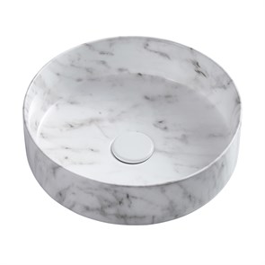 {{photo.Alt || photo.Description || 'Раковина-чаша Azario 355х355х120 накладная, круглая, светлый мраморный (AZ-3134-M820)'}}