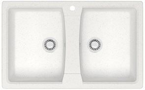 {{photo.Alt || photo.Description || 'Кухонная мойка AZARIO Elmas 780х500х190 двойная, искусственный мрамор, цвет белый (CS00078329)'}}