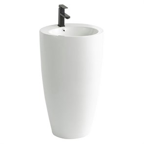 {{photo.Alt || photo.Description || 'Раковина напольная Azario Dea 500х500х860 отдельностоящая круглая, белый (AZ-203)'}}