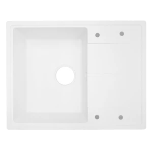 {{photo.Alt || photo.Description || 'AZARIO кухонная мойка кварцевая Tavas (620х480х197) Белая (сифон)'}}