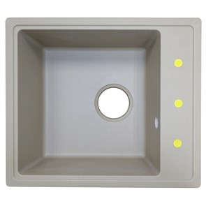 {{photo.Alt || photo.Description || 'Кухонная мойка AZARIO Milas 480х420х197 кварцевая, прямоугольная, сифон в комплекте, цвет Песочный (CS00097666)'}}