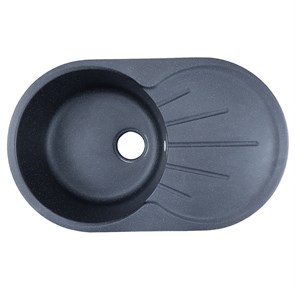 {{photo.Alt || photo.Description || 'Кухонная мойка AZARIO Perla 730x450x190 искусственный мрамор, с &quot;крылом&quot;, сифон в комплекте, цвет черный (CS00105242)'}}