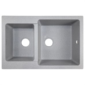 {{photo.Alt || photo.Description || 'Кухонная мойка AZARIO Ostin 770x510х210 искусственный мрамор, двойная, сифон в комплекте, цвет серый (CS00105243)'}}