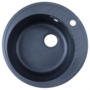 {{photo.Alt || photo.Description || 'Кухонная мойка AZARIO Solo 505x505x190 искусственный мрамор, сифон в комплекте, цвет черный (CS00105237)'}}