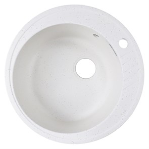 {{photo.Alt || photo.Description || 'Кухонная мойка AZARIO Solo 505x505x190 искусственный мрамор, сифон в комплекте, цвет белый крап (CS00105233)'}}