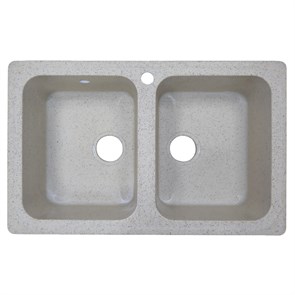 {{photo.Alt || photo.Description || 'Кухонная мойка AZARIO Alba 780x490x190 двойная, искусственный мрамор, сифон в комплекте, цвет песочный (CS00105218)'}}