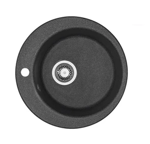 {{photo.Alt || photo.Description || 'Кухонная Мойка Иверия Кругл. 480мм.Графит (аналог черн) NEW'}}