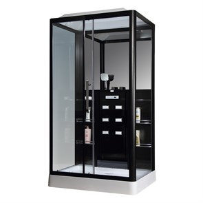 {{photo.Alt || photo.Description || 'Душевая кабина Loranto Selak CS 127-3A L 90х120х235 левостороння, прозрачное стекло 6 мм., профиль черный (CS00035775)'}}