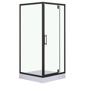 {{photo.Alt || photo.Description || 'Душевое ограждение LORANTO 90х90х200 R/L с низким поддоном 13см, прозрачное закаленное стекло 6мм, профиль черный (CS-604A 90)'}}