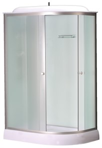 {{photo.Alt || photo.Description || 'Душевая кабина LORANTO 120х80х215 с низким поддон 13 см, белое закаленное стекло 4 мм профиль хром (CS-66121L F 120)'}}