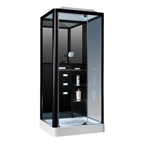 {{photo.Alt || photo.Description || 'Душевая кабина Loranto CS 126-3A R 90*100*235 правосторонняя, прозрачное стекло 6 мм., профиль черный (00054488)'}}