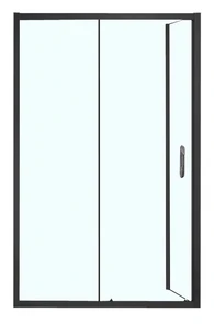 {{photo.Alt || photo.Description || 'Душевое ограждение AZARIO 1200х800х2000, БЕЗ ПОДДОНА, прозрачное стекло 6 мм, открывание налево, цвет профиля черный (AZ-ND1131-L 1200 BLACK)'}}