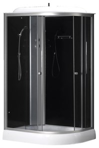 {{photo.Alt || photo.Description || 'Душевая кабина LORANTO 120х80х215 с низким поддоном 13 см, черное закаленное стекло 4 мм, профиль хром (CS-66121L G 120)'}}