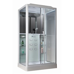 {{photo.Alt || photo.Description || 'Душевая кабина Loranto CS 129 R 90*150*235 правосторонняя, прозрачное стекло 6 мм., профиль белый (00054492)'}}