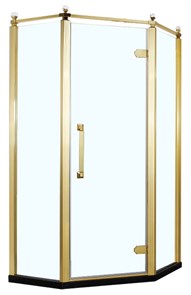 {{photo.Alt || photo.Description || 'Душевое ограждение Azario ONTARIO 1000х1000х2000 без поддона, прозрачное стекло 8 мм, цвет профиля золото глянцевое (AZ-NBB3231 1000 GOLD)'}}