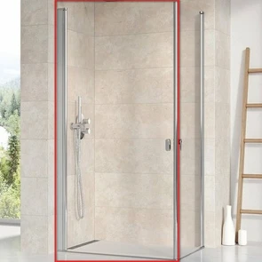 {{photo.Alt || photo.Description || 'Душевая дверь  Chrome CRV1-80 блестящий Transparent'}}