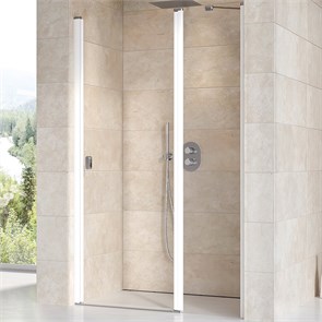 {{photo.Alt || photo.Description || 'Душевая дверь Ravak Chrome CSD2-120 распашная, стекло Transparent, профиль Белый  (0QVGC100Z1)'}}