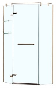 {{photo.Alt || photo.Description || 'Душевое ограждение Azario MONTREAL 1000х1000х2000 L, со стеклянной полкой, без поддона, прозрачное стекло 8 мм,цвет профиля золото глянцевое (AZ-NWG3231 1000 L GOLD)'}}