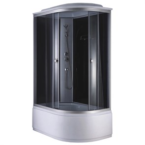 {{photo.Alt || photo.Description || 'Душевая кабина Loranto 1200х800х2150 левосторонняя, черное заднее стекло, поддон 40 см, тонированное стекло 4 мм, профиль хром матовый (CS-886EATM/B-120)'}}