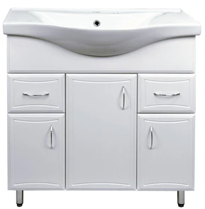Комплект Тумба Коралл-80/2 (800х850х460) с раковиной Basic 80 (CS00070754) CS00070754