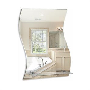 {{photo.Alt || photo.Description || 'Зеркало LORANTO Волна 430х590, с полкой'}}