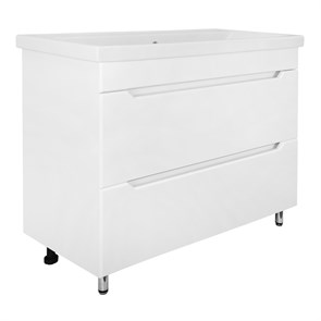 {{photo.Alt || photo.Description || 'Комплект тумба Loranto Палермо 100/2Н 1000х455х850 напольная,  с раковиной Фостер 100, белый глянцевый (CS00096752)'}}