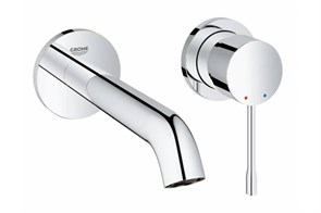 {{photo.Alt || photo.Description || 'Смеситель для раковины GROHE Essence+ на 2 отверстия, внешняя часть, хром (19408001)'}}