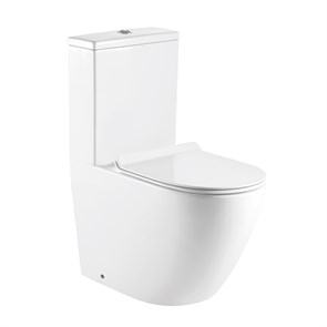 {{photo.Alt || photo.Description || 'Унитаз-моноблок AZARIO MORANO 680x370х830 напольный, безободковый, в комплекте с сиденьем дюропласт микролифт, белый (AZ-1001)'}}