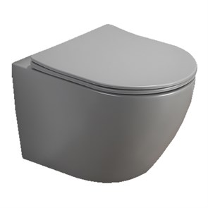 {{photo.Alt || photo.Description || 'Унитаз Azario Grado подвесной безободковый (прямое сиденье) светло-серый с сидением микролифт 490*370*370 (AZ-0046 SP MH)'}}