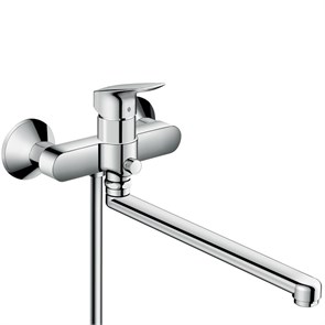 {{photo.Alt || photo.Description || 'Смеситель для ванны Hansgrohe Logis, универсальный, однорычажный, с длинным изливом, хром (71402000)'}}