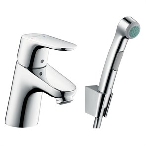{{photo.Alt || photo.Description || 'Смеситель для раковины Hansgrohe Focus E2 с гигиеническим душем, хром (31926000)'}}